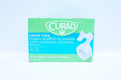 Medline NON270012 Curad Paper Tape 1/2inch x 10yds - Box of 24
